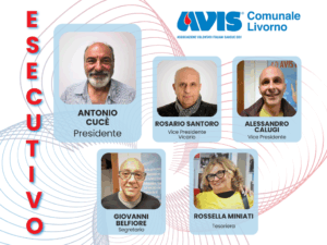 Organigramma dell'esecutivo AVIS di Livorno 2025